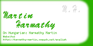 martin harmathy business card